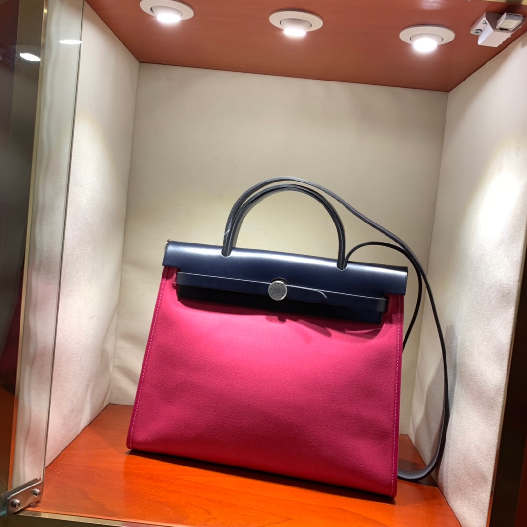 에르메스 에르백31 로즈 익스트림 인디고블루 은장